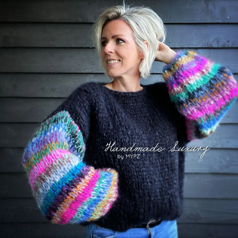 Knitting Kit – MYPZ Basic Chunky Pullover Gaudy No 15 – Beginner (ENG-NL-DE)