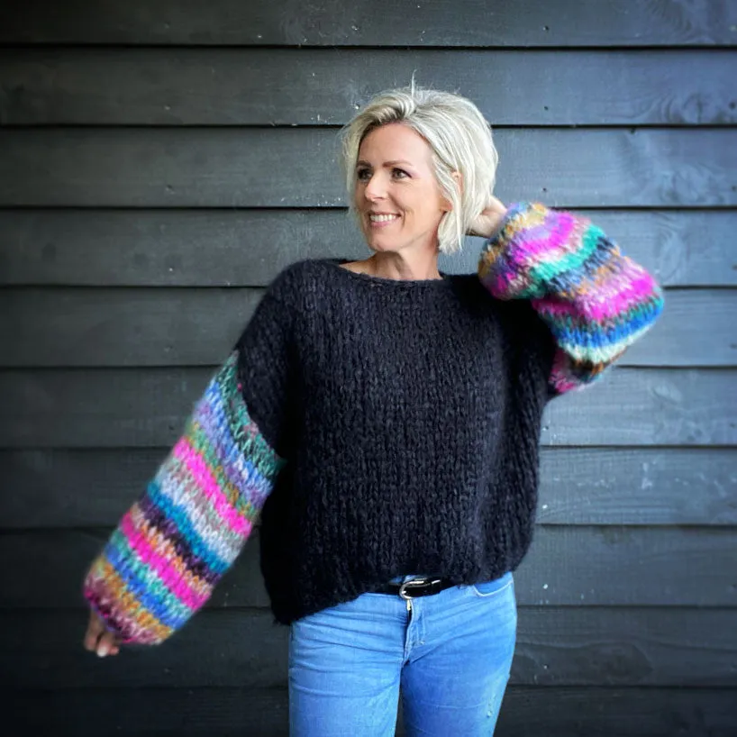 Knitting Kit – MYPZ Basic Chunky Pullover Gaudy No 15 – Beginner (ENG-NL-DE)