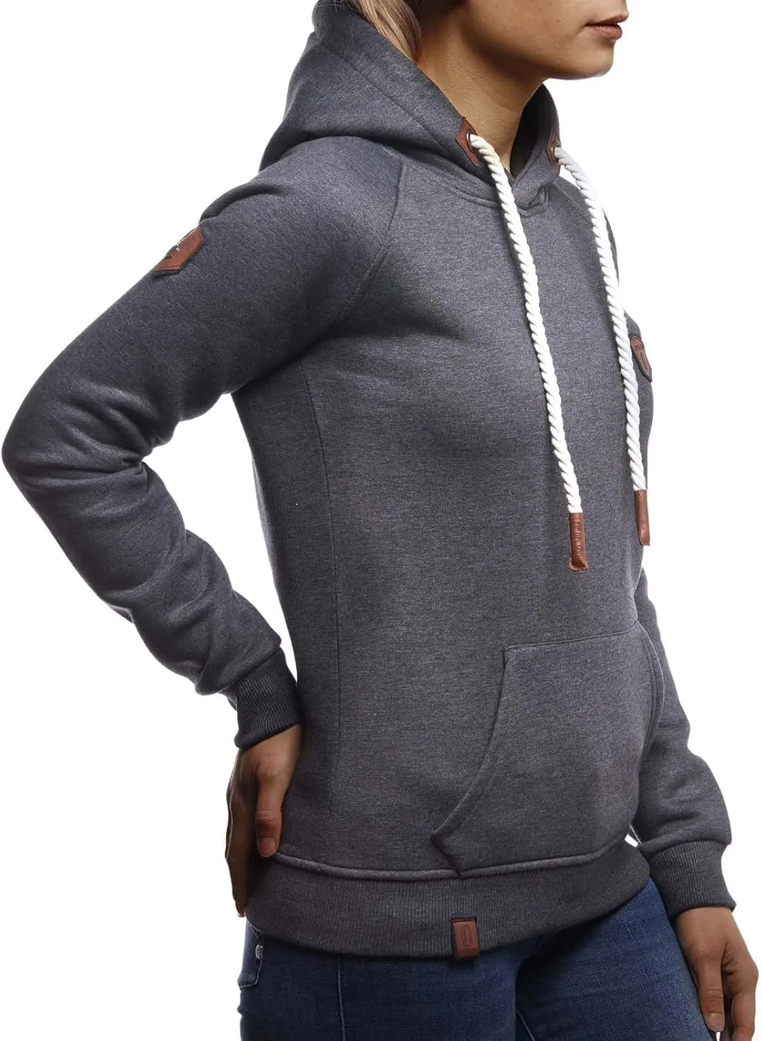 Leif Nelson women's Hoodie Pullover Hooded oversize Sweatshirt Sweater Longsleeve Long Sleeve Casual LN1925