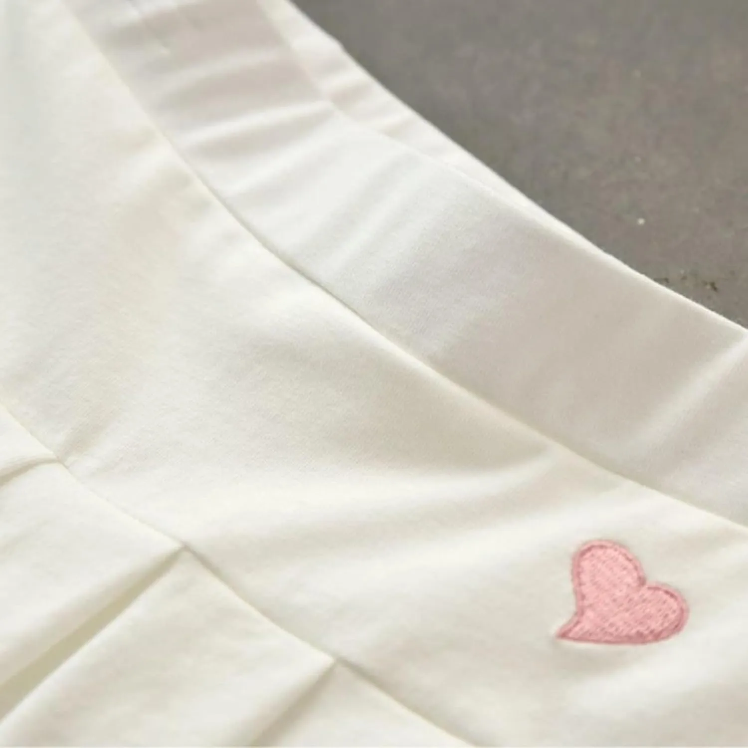 Little Girls Skorts Skirts Heart Print Cotton Pleated Skirt Toddler Cute Casual Trendy School Skirt Prty