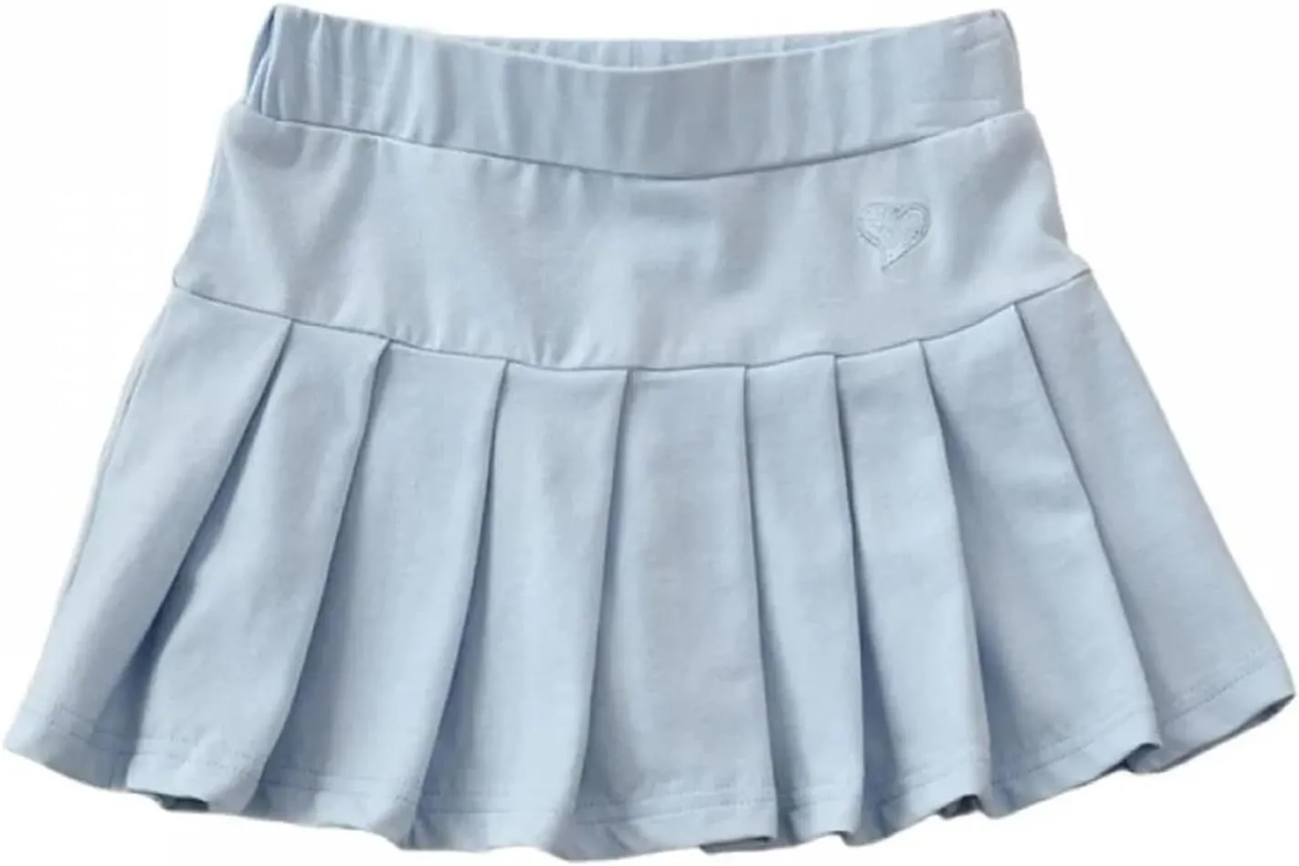Little Girls Skorts Skirts Heart Print Cotton Pleated Skirt Toddler Cute Casual Trendy School Skirt Prty