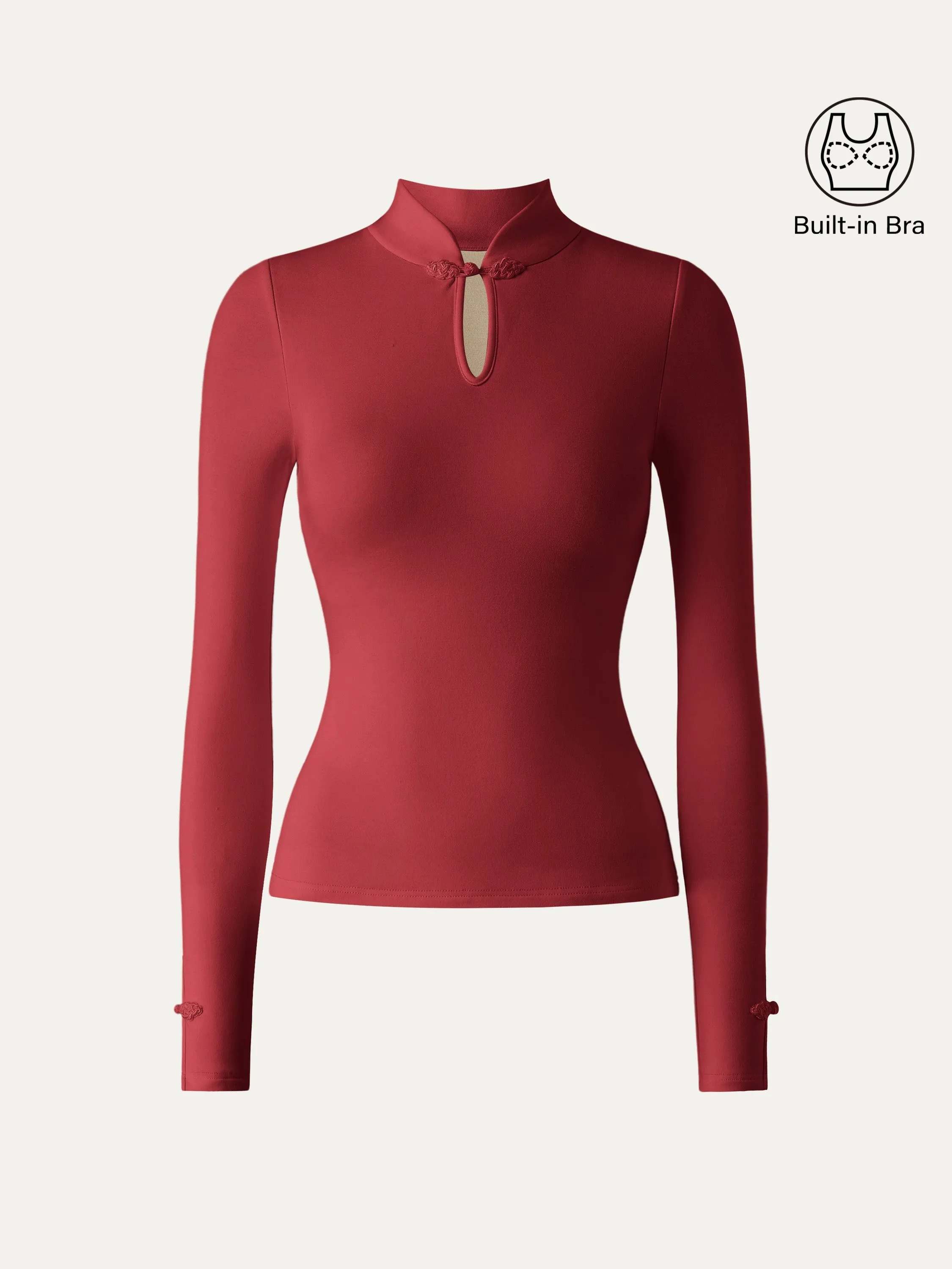 Mandarin Collar Frog Button Brami Top Limited Edition