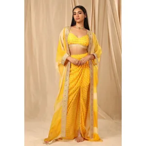 Masaba Yellow Sorbet Cape (Set of 3)
