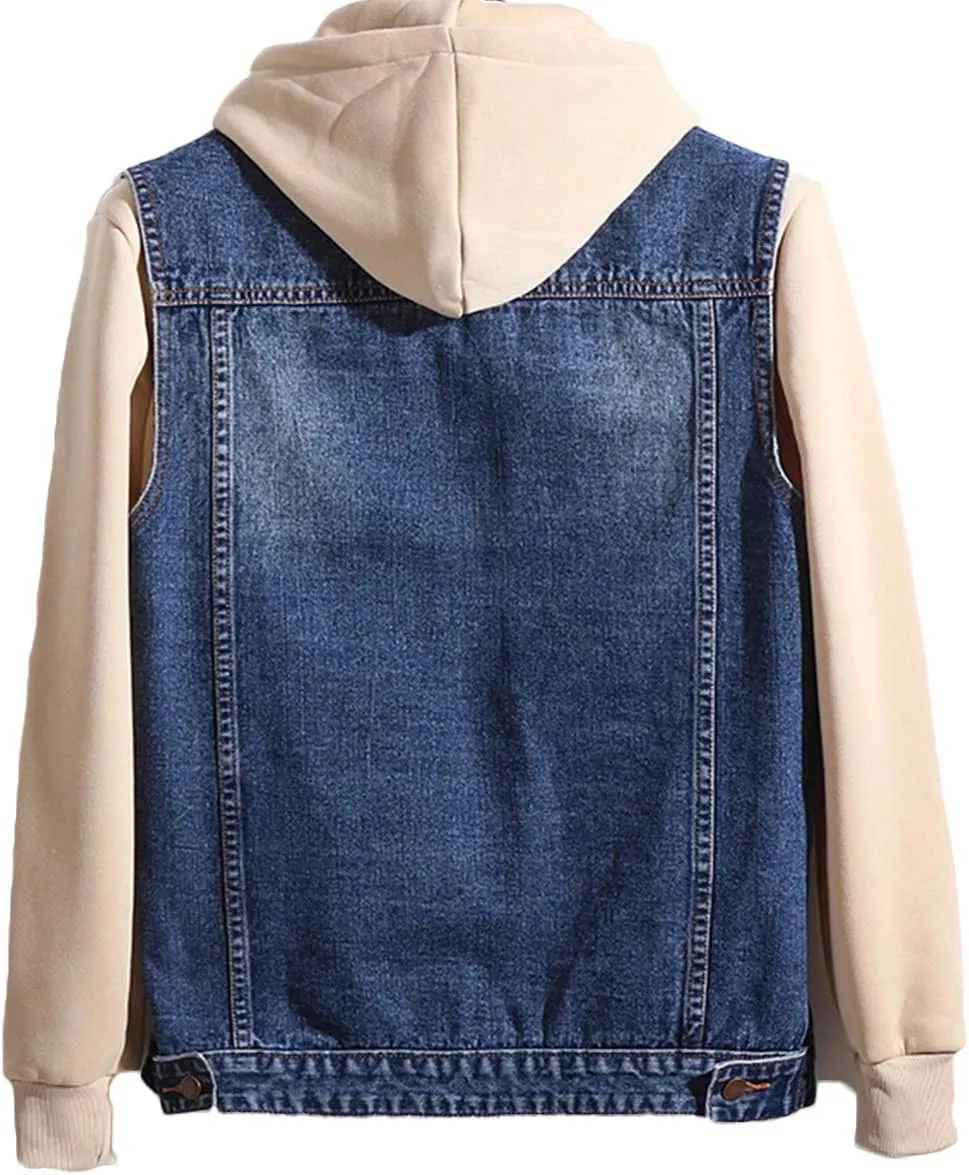 Men's Casual Button Up Denim Vest Vintage Sleeveless Jeans Vest Jacket