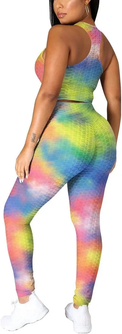 Nimsruc Workout Sets For Women 2 Piece Outfits Sexy Summer Sweatsuits Jogging Suits Casual Bodycon Tracksuits