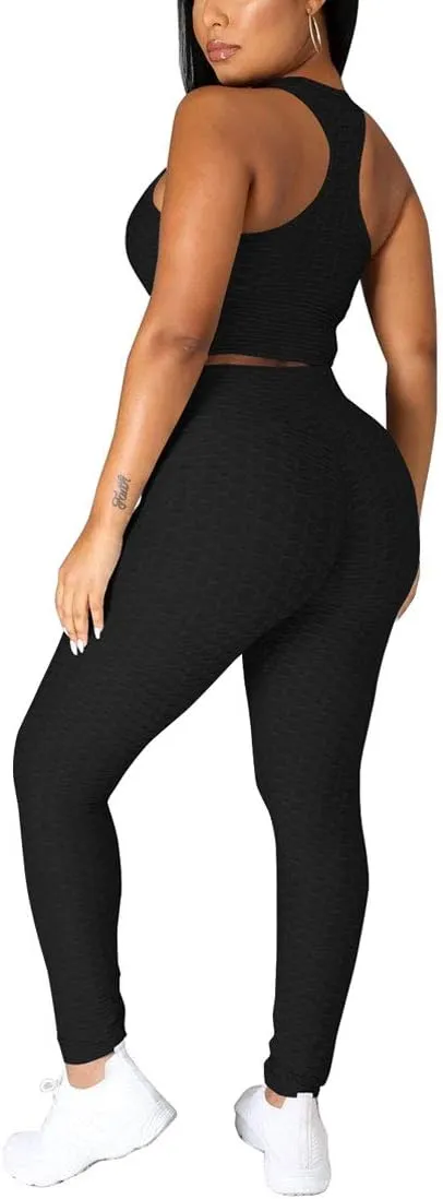 Nimsruc Workout Sets For Women 2 Piece Outfits Sexy Summer Sweatsuits Jogging Suits Casual Bodycon Tracksuits