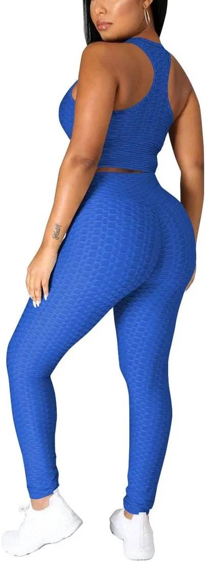 Nimsruc Workout Sets For Women 2 Piece Outfits Sexy Summer Sweatsuits Jogging Suits Casual Bodycon Tracksuits