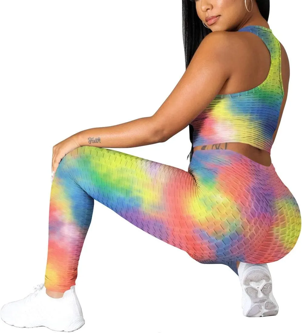Nimsruc Workout Sets For Women 2 Piece Outfits Sexy Summer Sweatsuits Jogging Suits Casual Bodycon Tracksuits