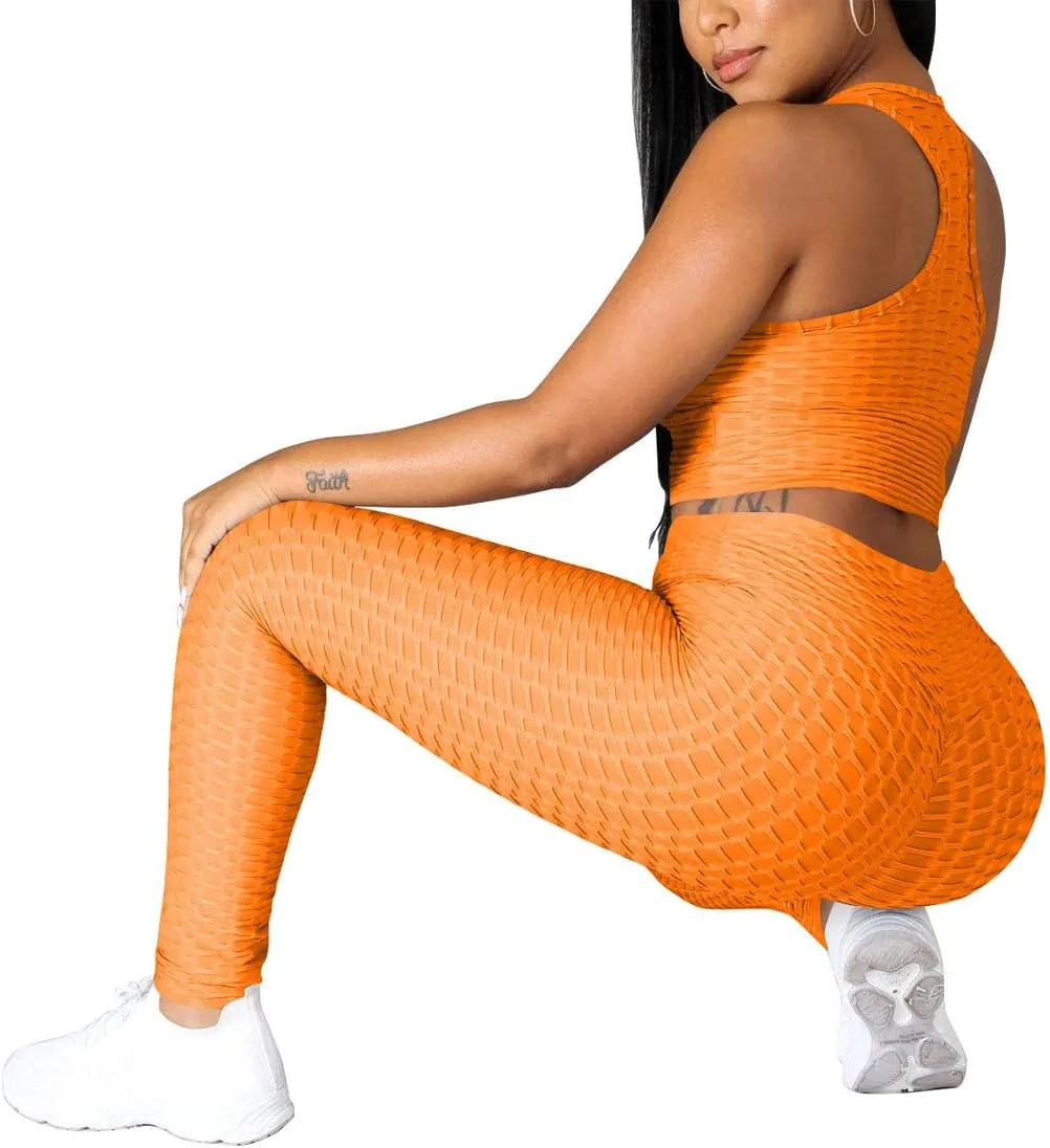 Nimsruc Workout Sets For Women 2 Piece Outfits Sexy Summer Sweatsuits Jogging Suits Casual Bodycon Tracksuits