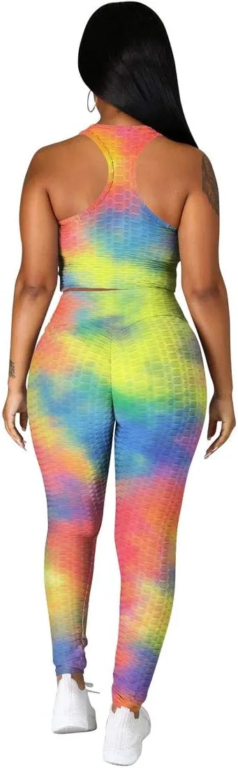 Nimsruc Workout Sets For Women 2 Piece Outfits Sexy Summer Sweatsuits Jogging Suits Casual Bodycon Tracksuits