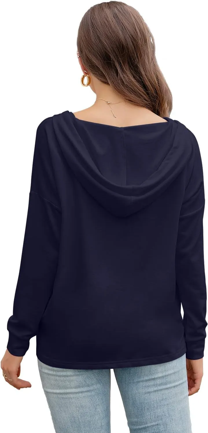 PCEAIIH Fashion Tops Hoodies for Women Pullover Casual Sweatshirts Long SLeeve Shirts Loose Fit
