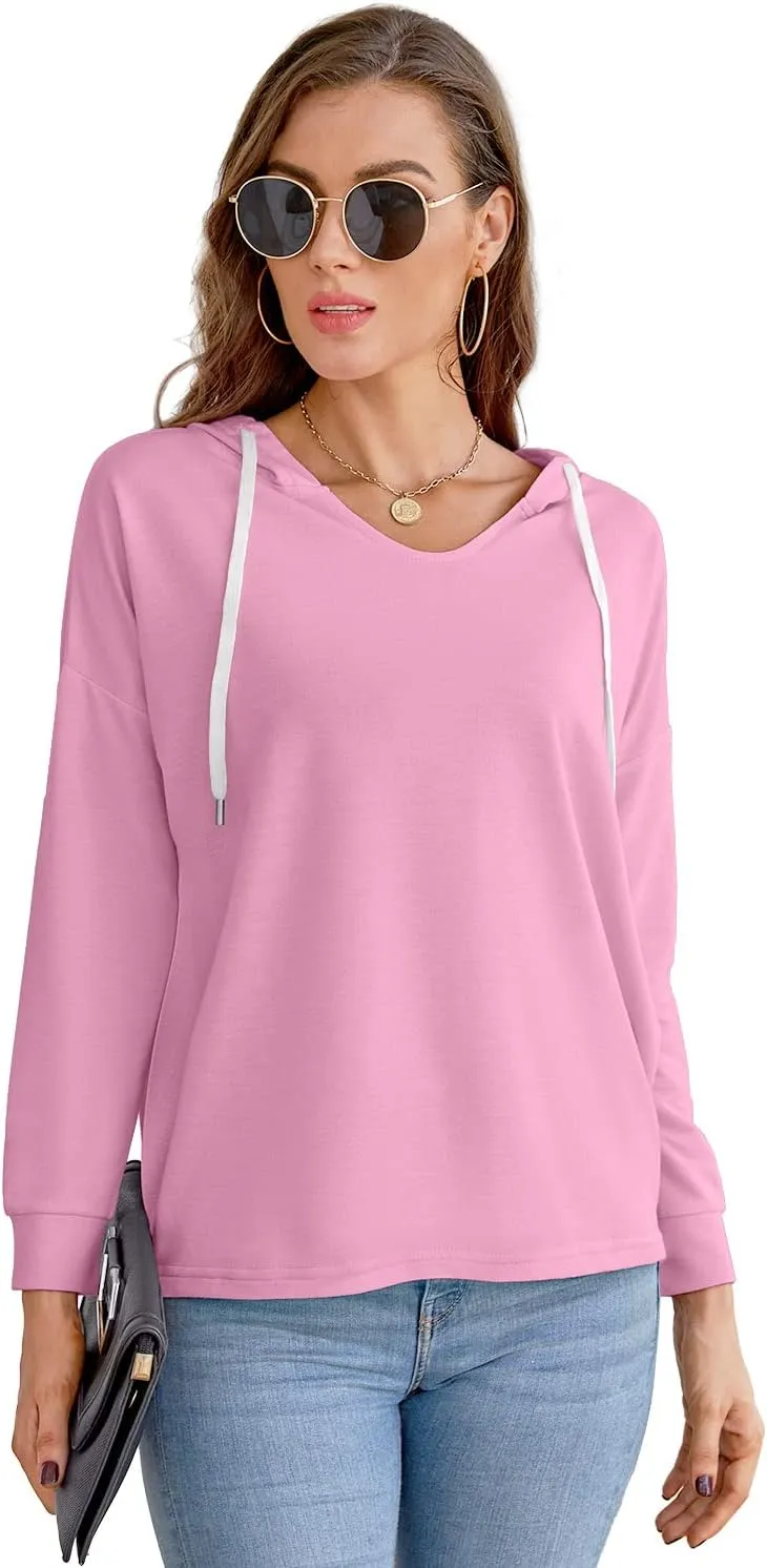 PCEAIIH Fashion Tops Hoodies for Women Pullover Casual Sweatshirts Long SLeeve Shirts Loose Fit