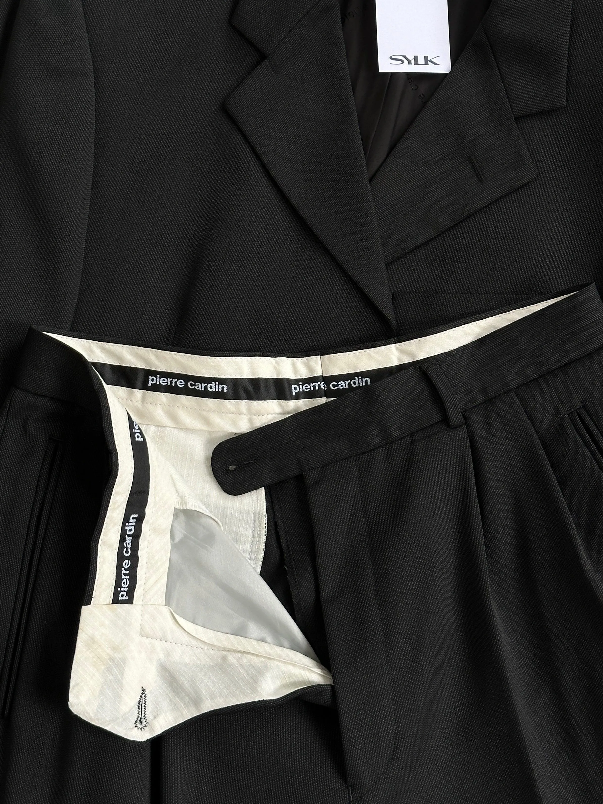 Pierre Cardin Wool Single Breasted Suit - 40S/W30