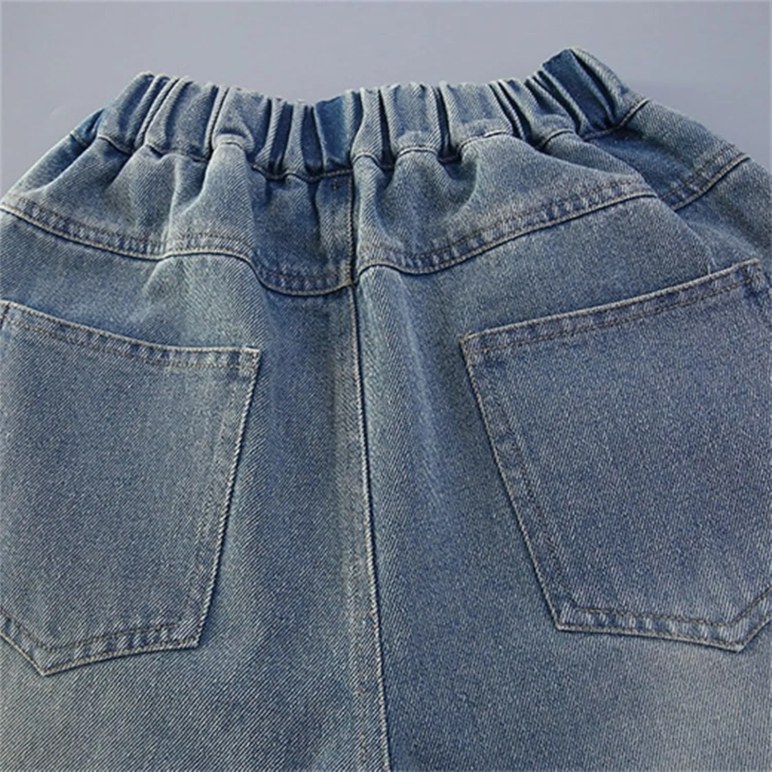 Preschool Girls Pants Kids Girls Ripped Distressed Washed Baggy Wide Leg Casual Jeans Size 5 16 5t Sweatpants Girls