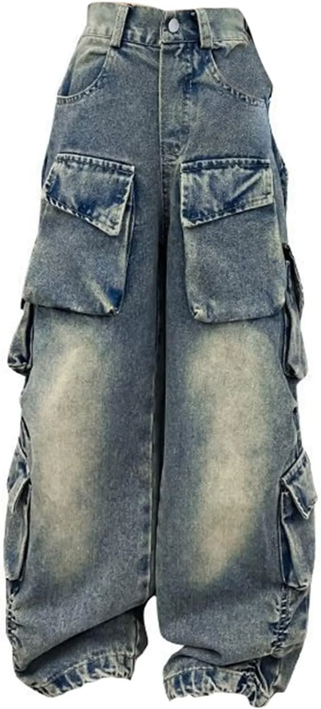 Preschool Girls Pants Kids Girls Ripped Distressed Washed Baggy Wide Leg Casual Jeans Size 5 16 5t Sweatpants Girls