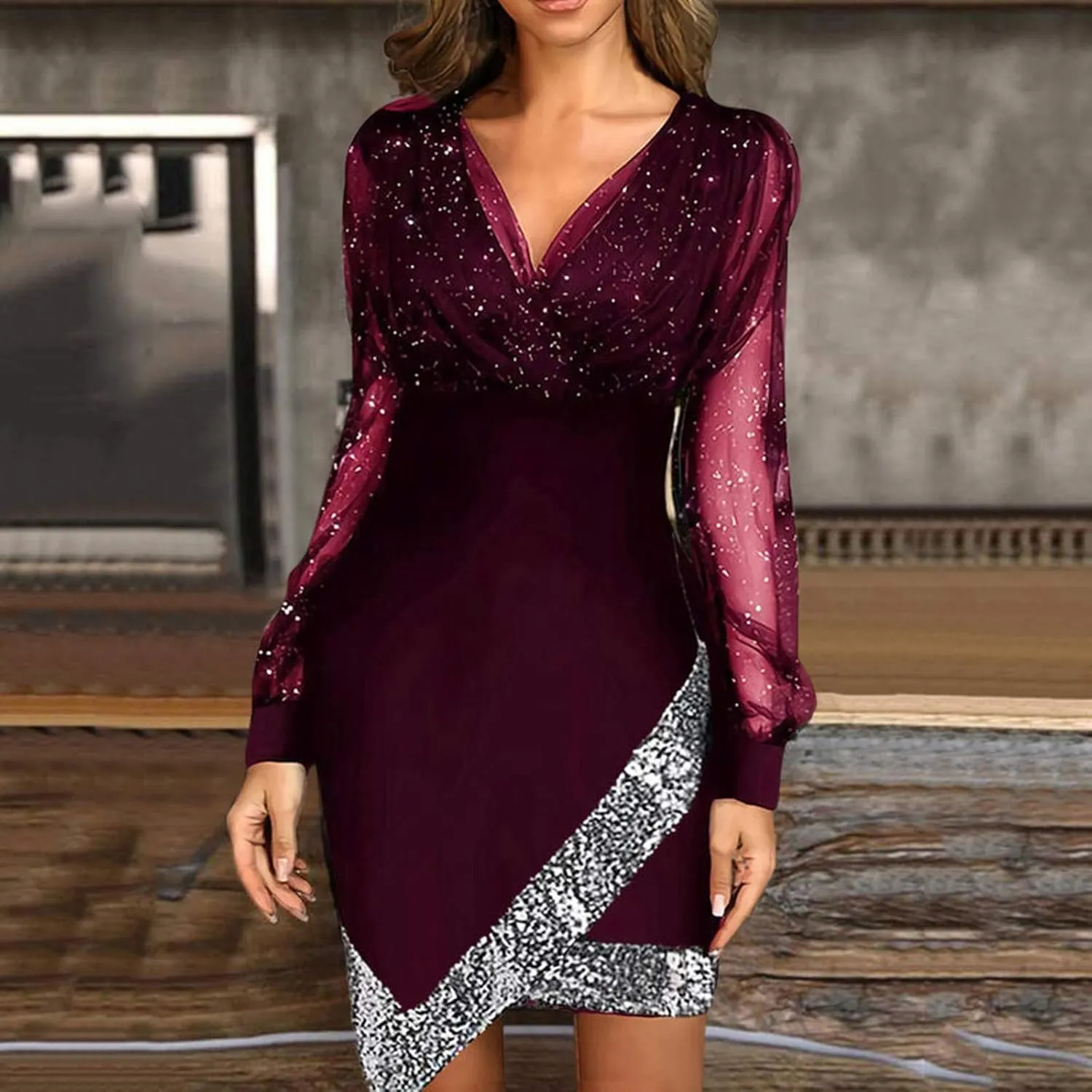 Rvidbe Prom Dresses for Women 2024 Sexy Tassel Dresses Sleeveless V Neck Sequin Dress Trendy Dresses Party Club Mini Dress