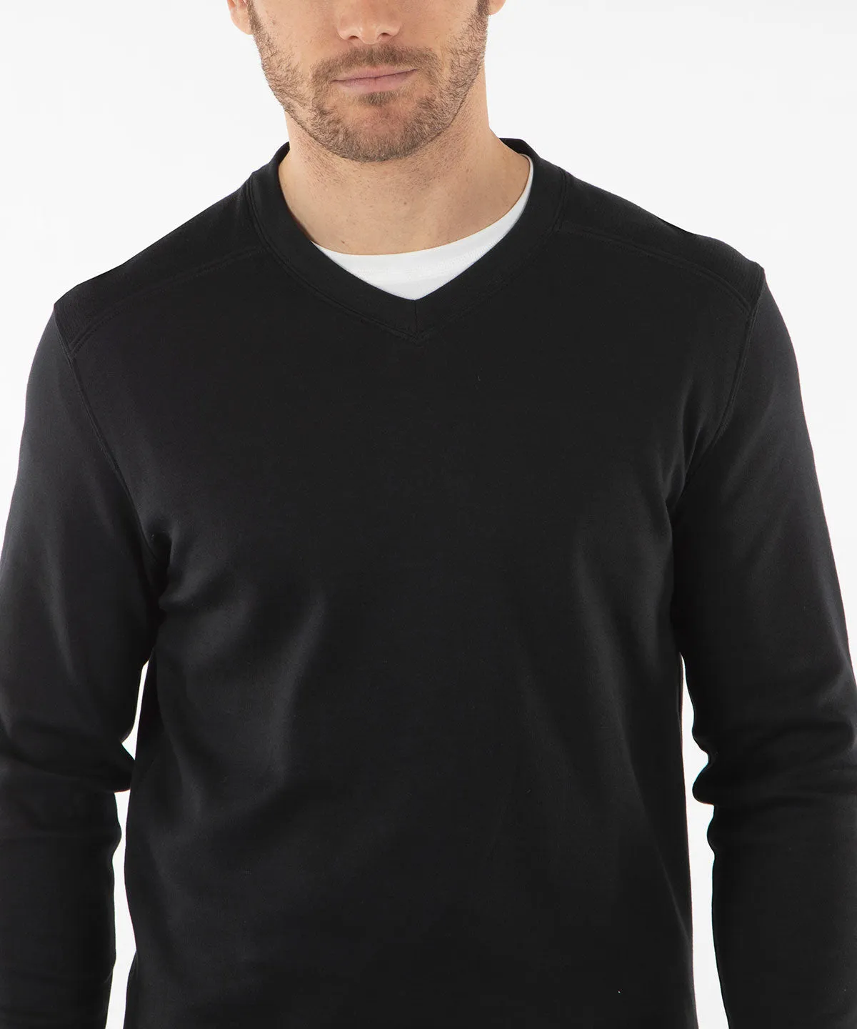 Signature Leaderboard Pima Cotton V-Neck Pullover