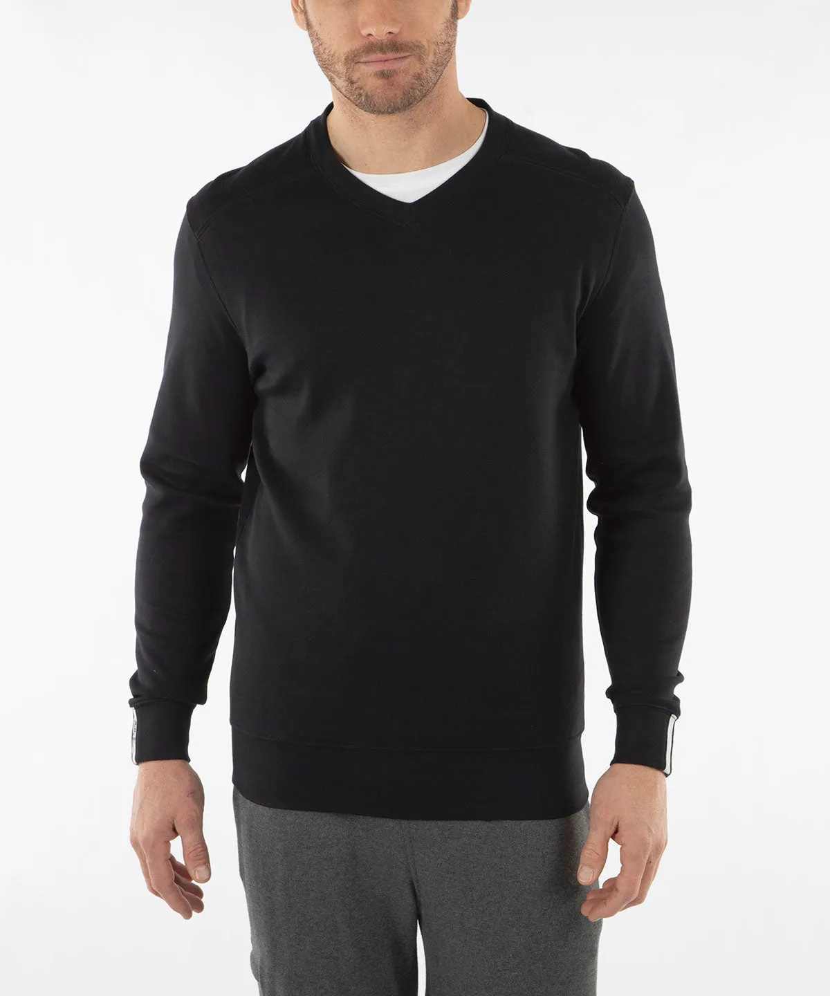 Signature Leaderboard Pima Cotton V-Neck Pullover