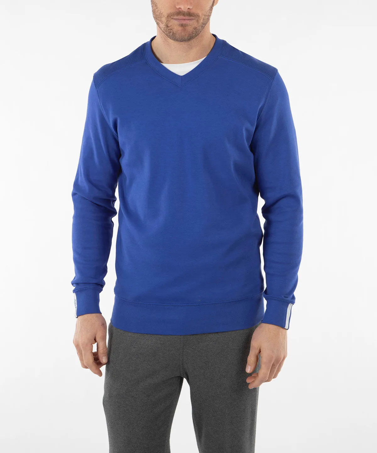 Signature Leaderboard Pima Cotton V-Neck Pullover