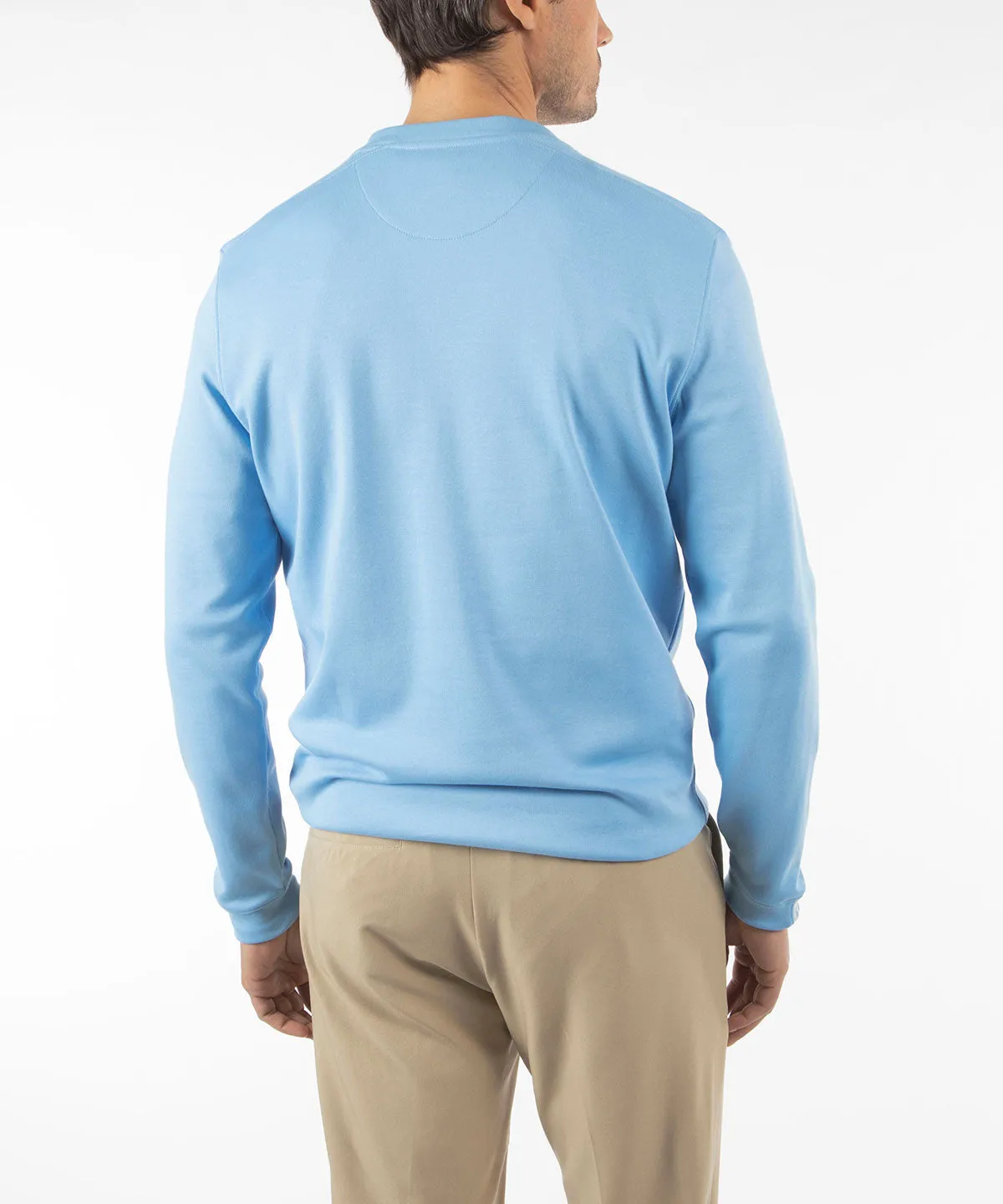 Signature Leaderboard Pima Cotton V-Neck Pullover