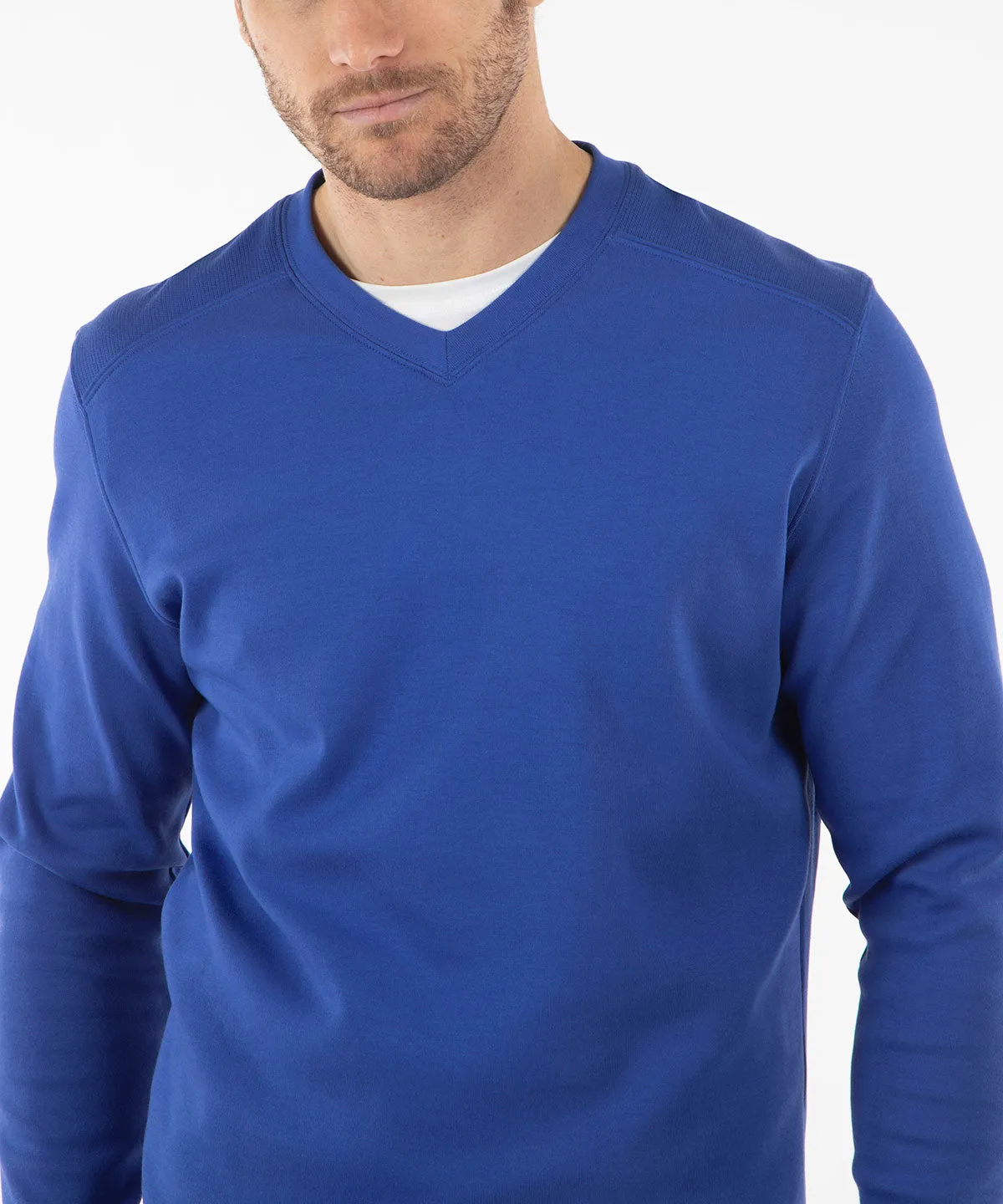 Signature Leaderboard Pima Cotton V-Neck Pullover