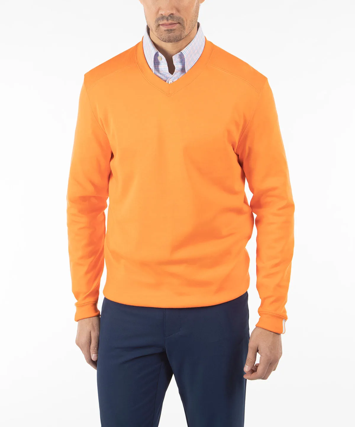 Signature Leaderboard Pima Cotton V-Neck Pullover