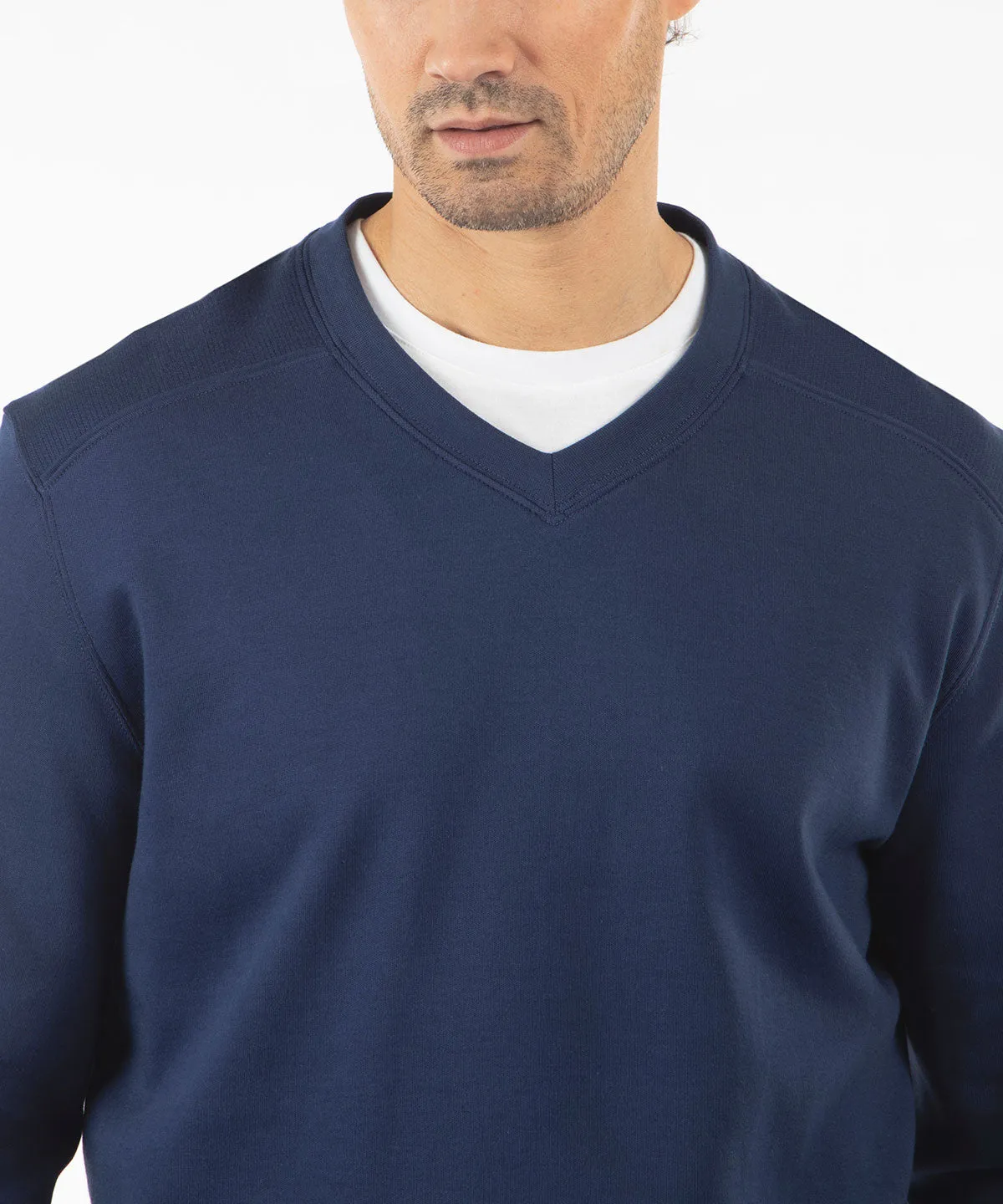 Signature Leaderboard Pima Cotton V-Neck Pullover