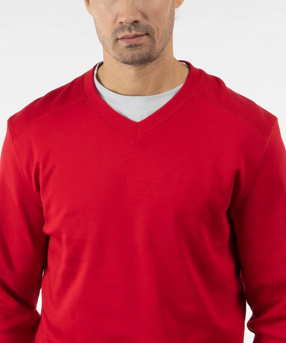 Signature Leaderboard Pima Cotton V-Neck Pullover