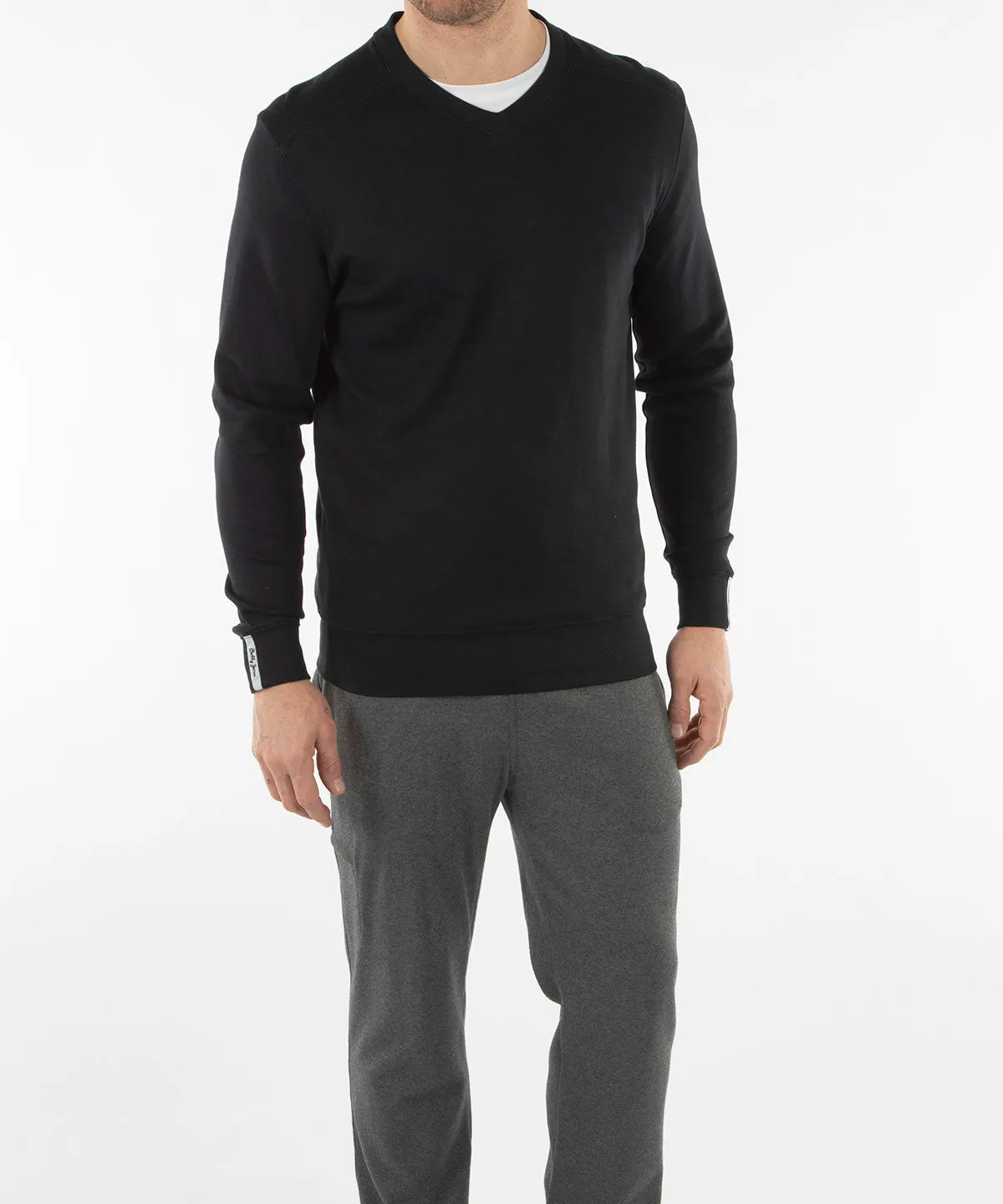 Signature Leaderboard Pima Cotton V-Neck Pullover