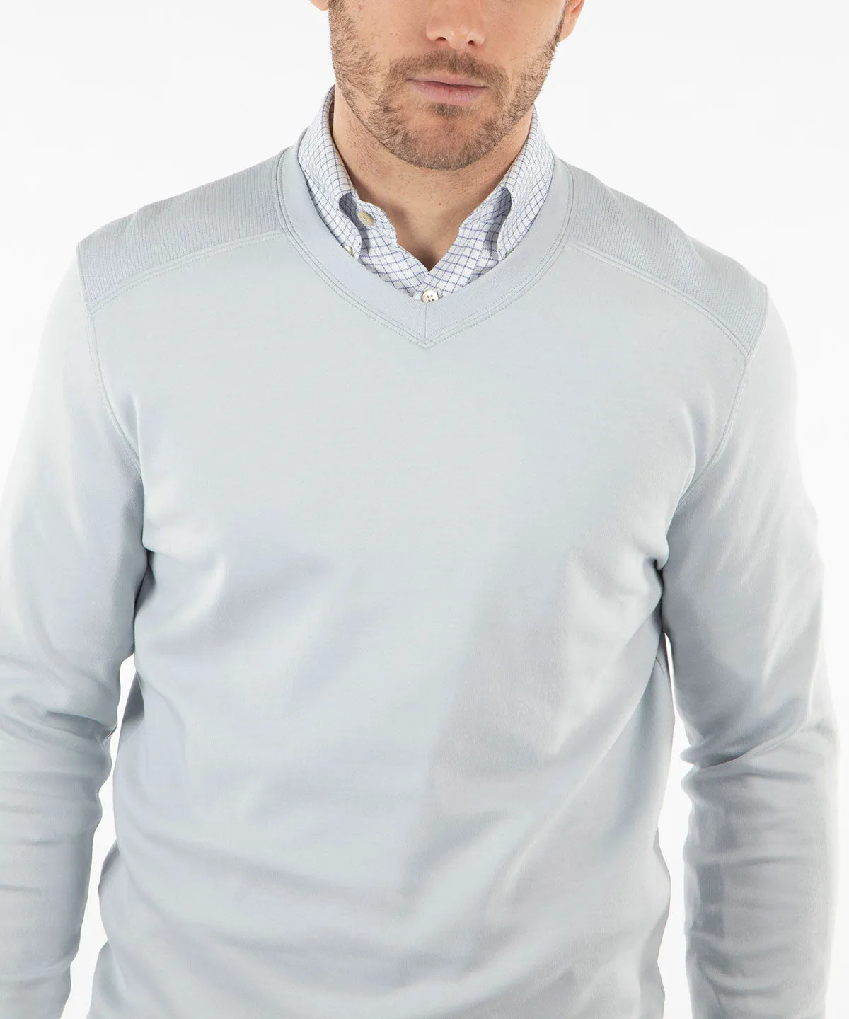 Signature Leaderboard Pima Cotton V-Neck Pullover