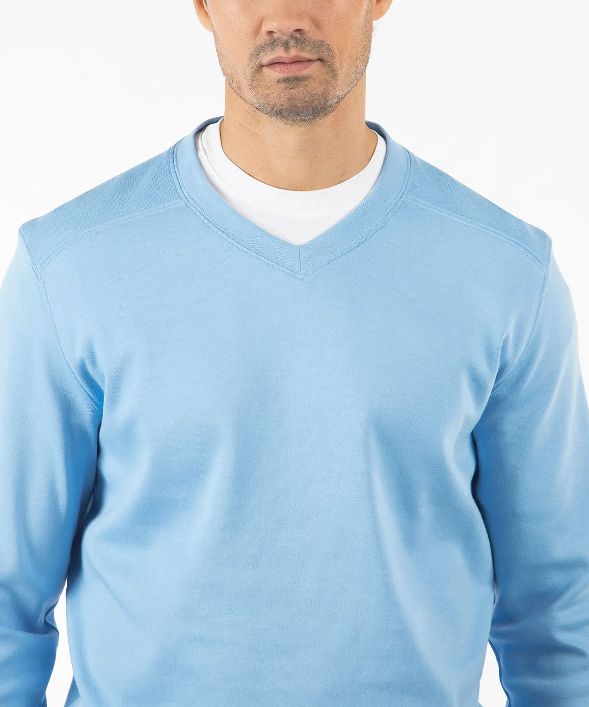 Signature Leaderboard Pima Cotton V-Neck Pullover