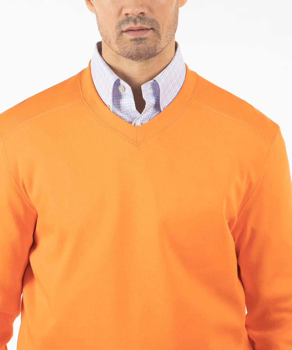 Signature Leaderboard Pima Cotton V-Neck Pullover