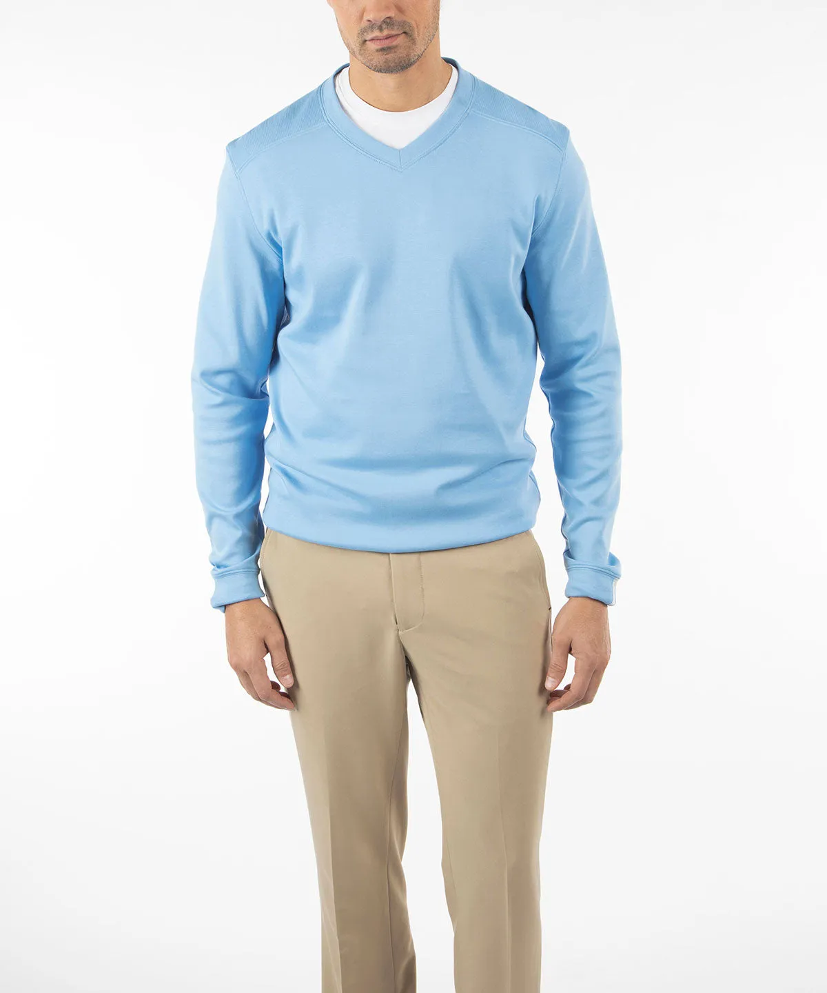 Signature Leaderboard Pima Cotton V-Neck Pullover