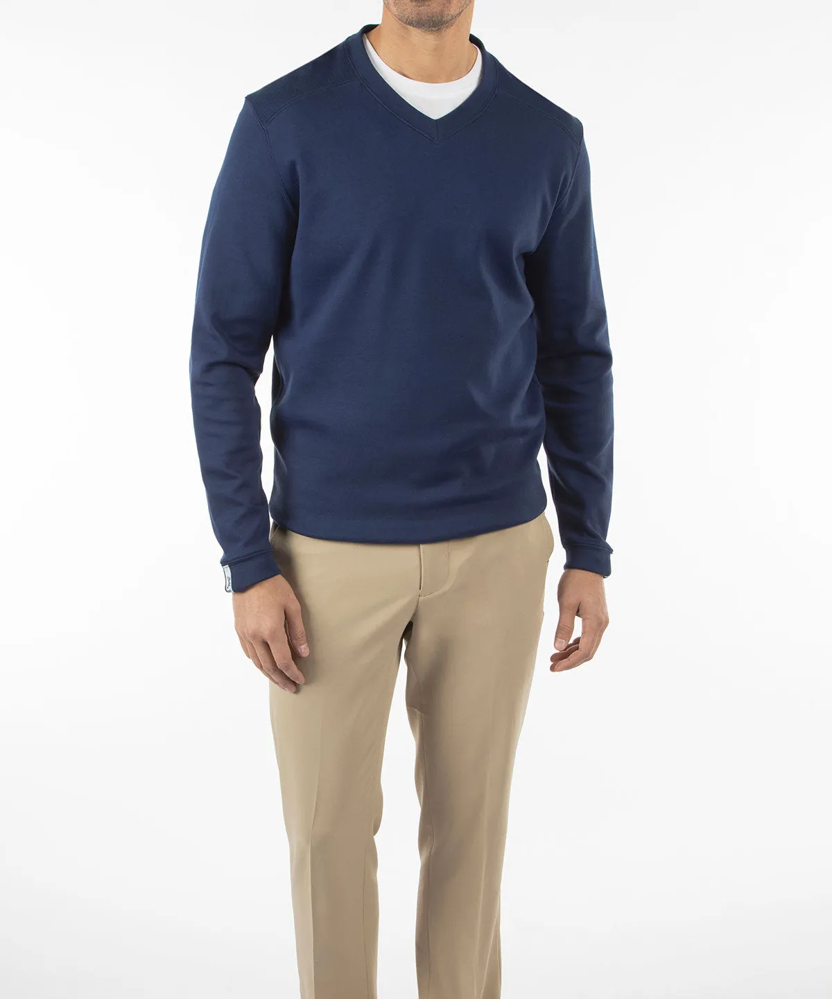 Signature Leaderboard Pima Cotton V-Neck Pullover