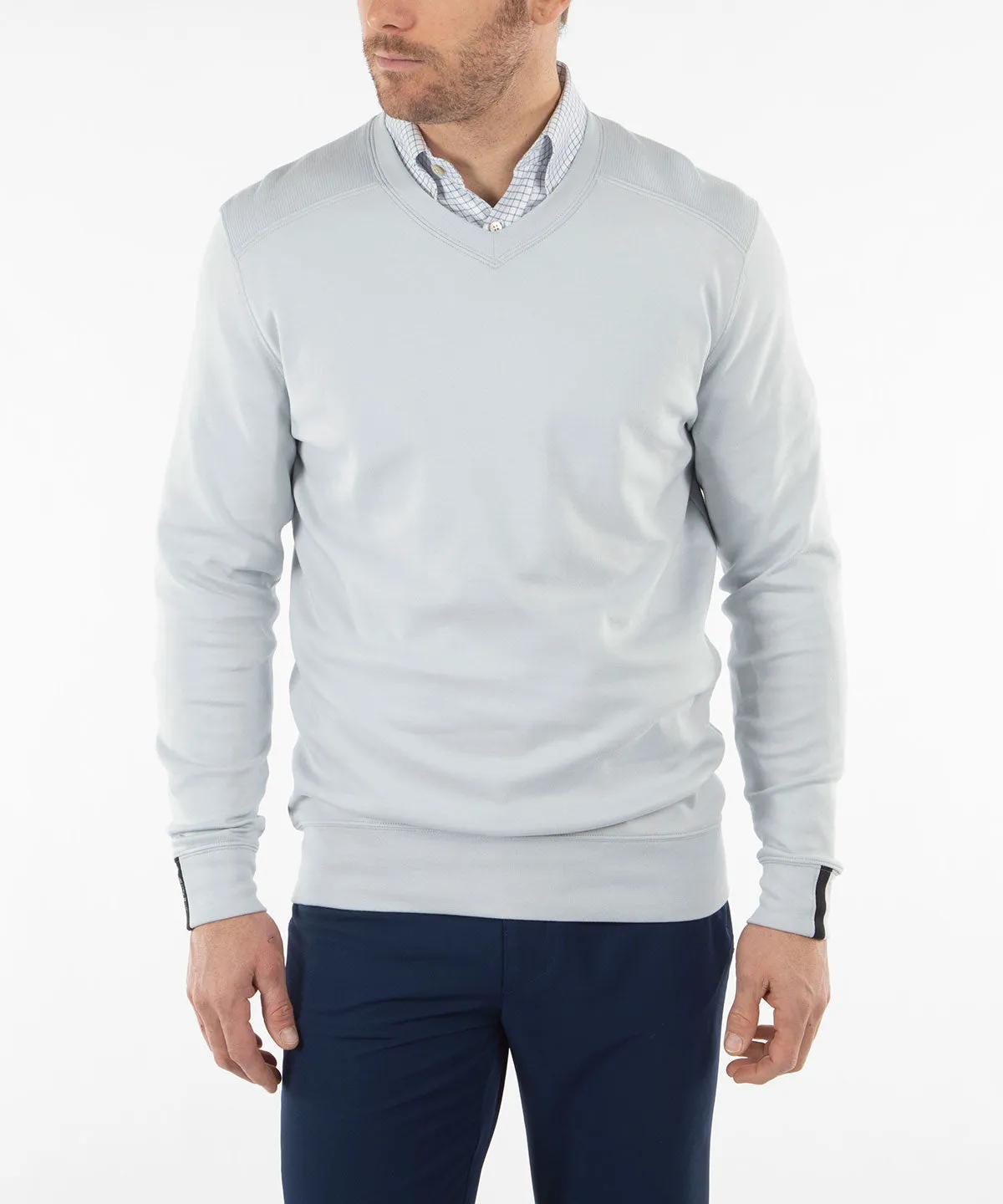 Signature Leaderboard Pima Cotton V-Neck Pullover