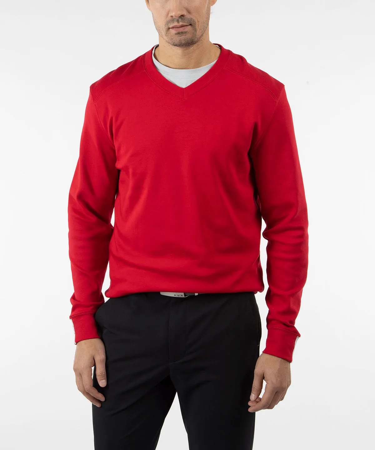 Signature Leaderboard Pima Cotton V-Neck Pullover