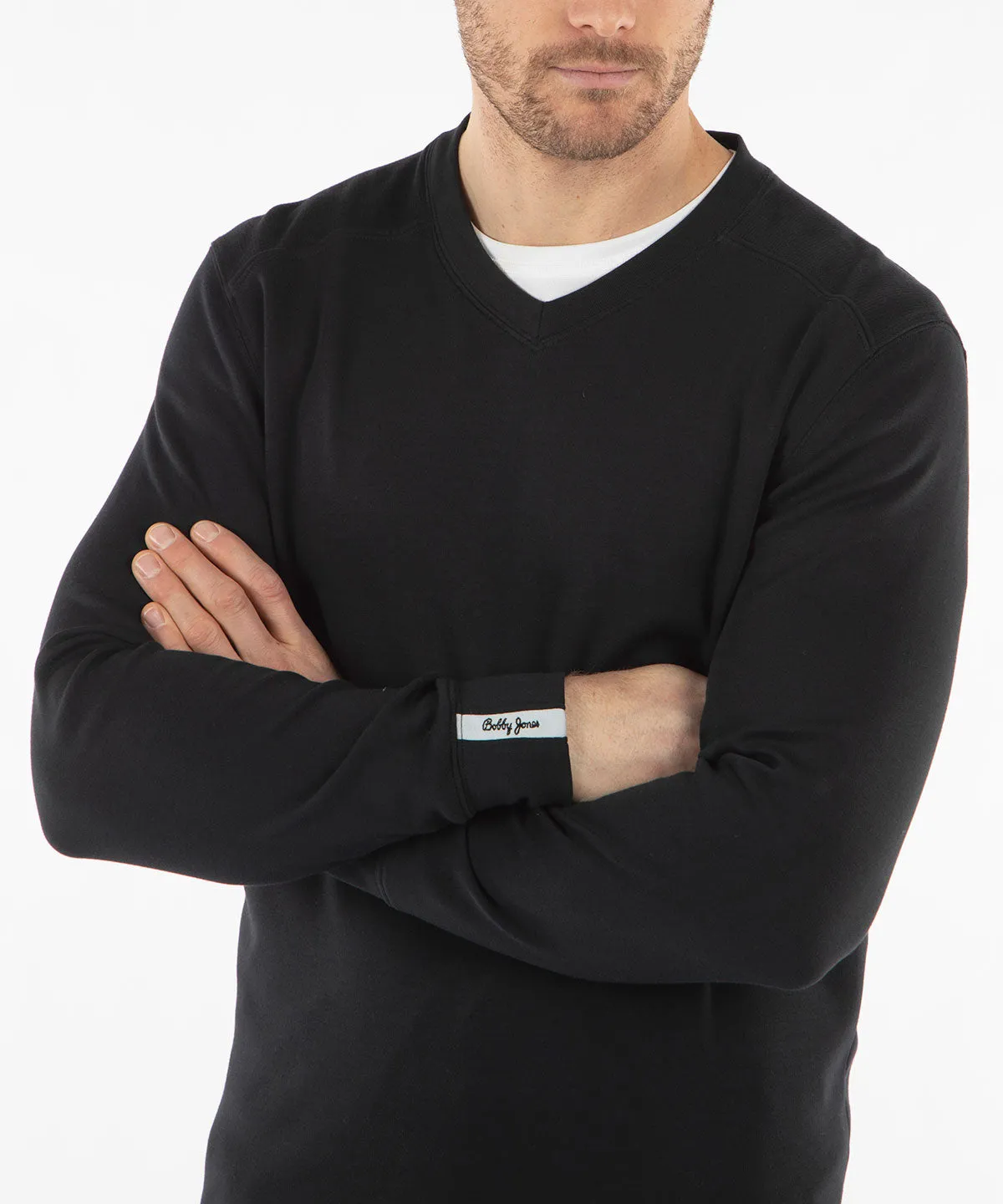 Signature Leaderboard Pima Cotton V-Neck Pullover