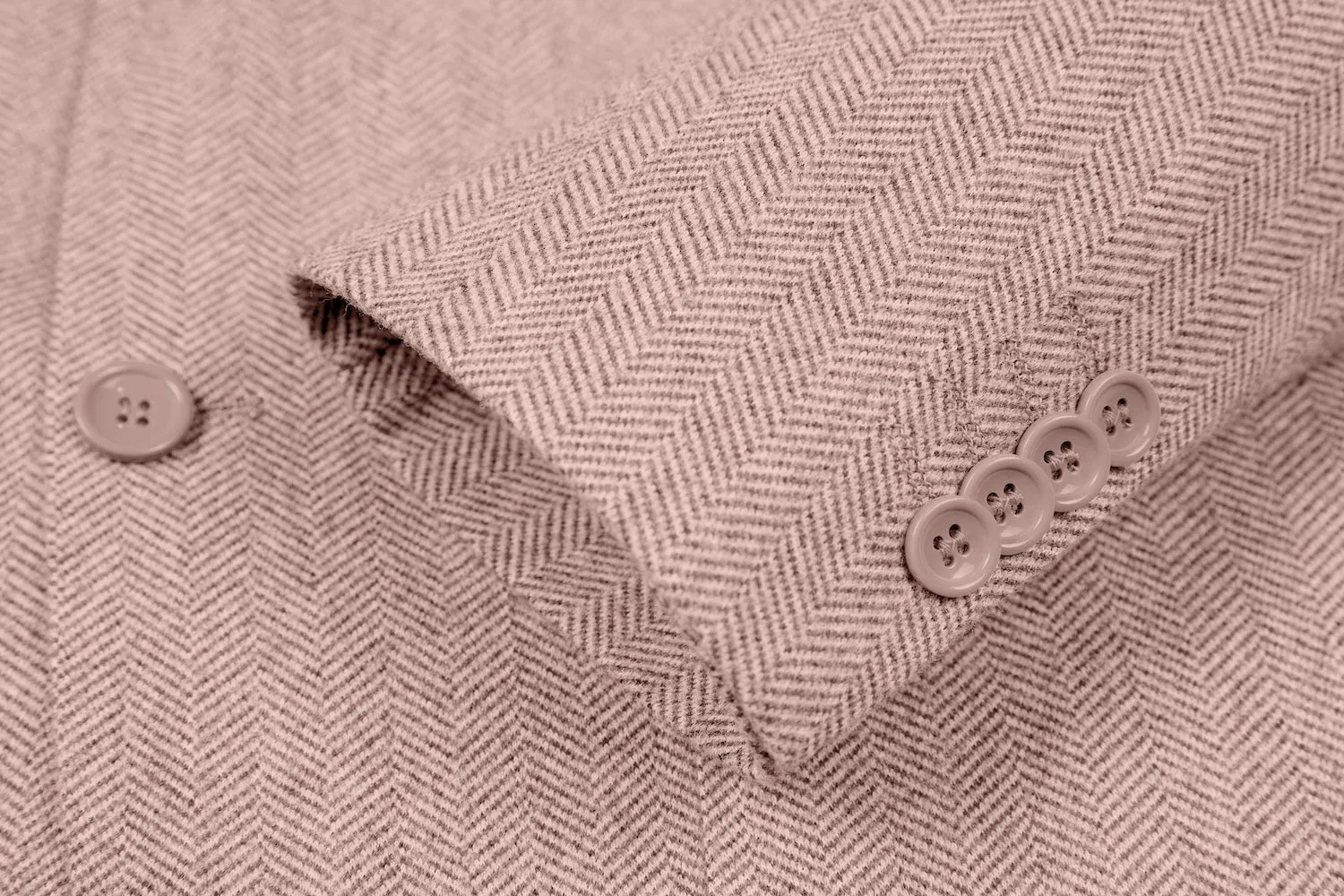 Simple Winter Tweed Herringbone 2 Pieces Mens Suits 2784