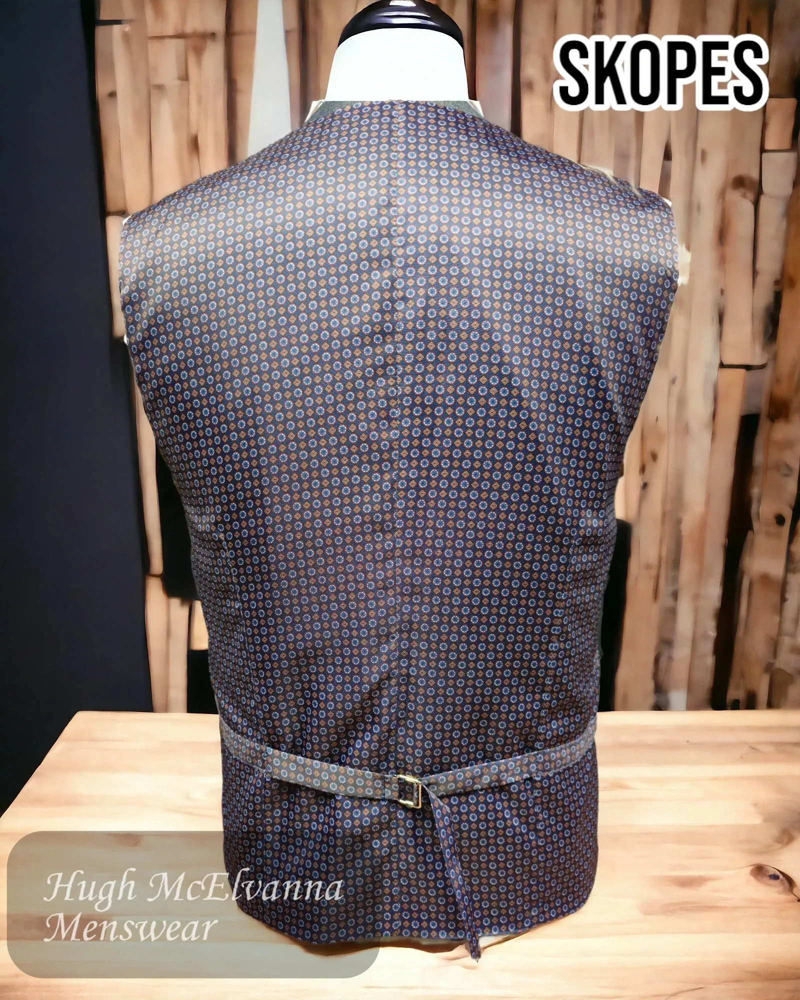 Skopes EDGAR Steel Grey Suit Waistcoat