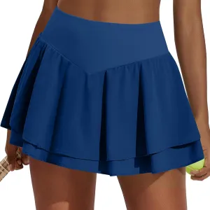 Skorts for Women with Pockets Womens Tennis Skirt with Shorts Underneath High Waisted Women's Skorts Plus Size