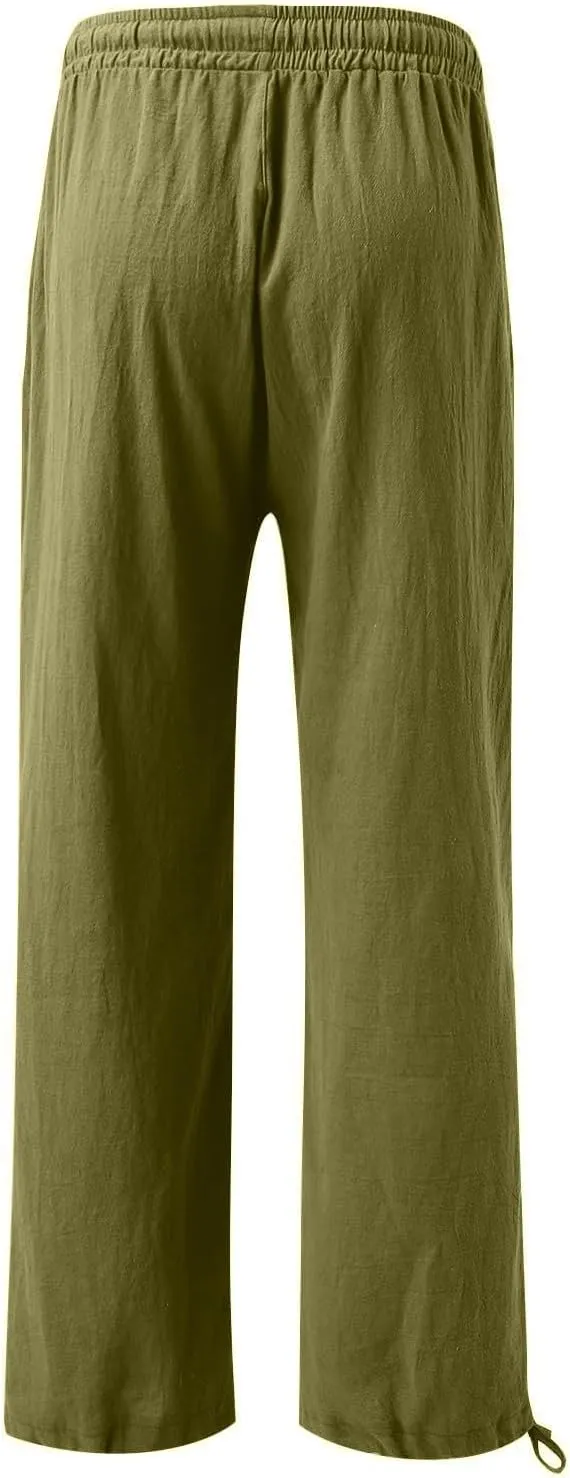 SMIDOW High Waist Wide Leg Pants for Women Trendy 2024 Casual Loose Long Trousers Palazzo Pants with Pockets