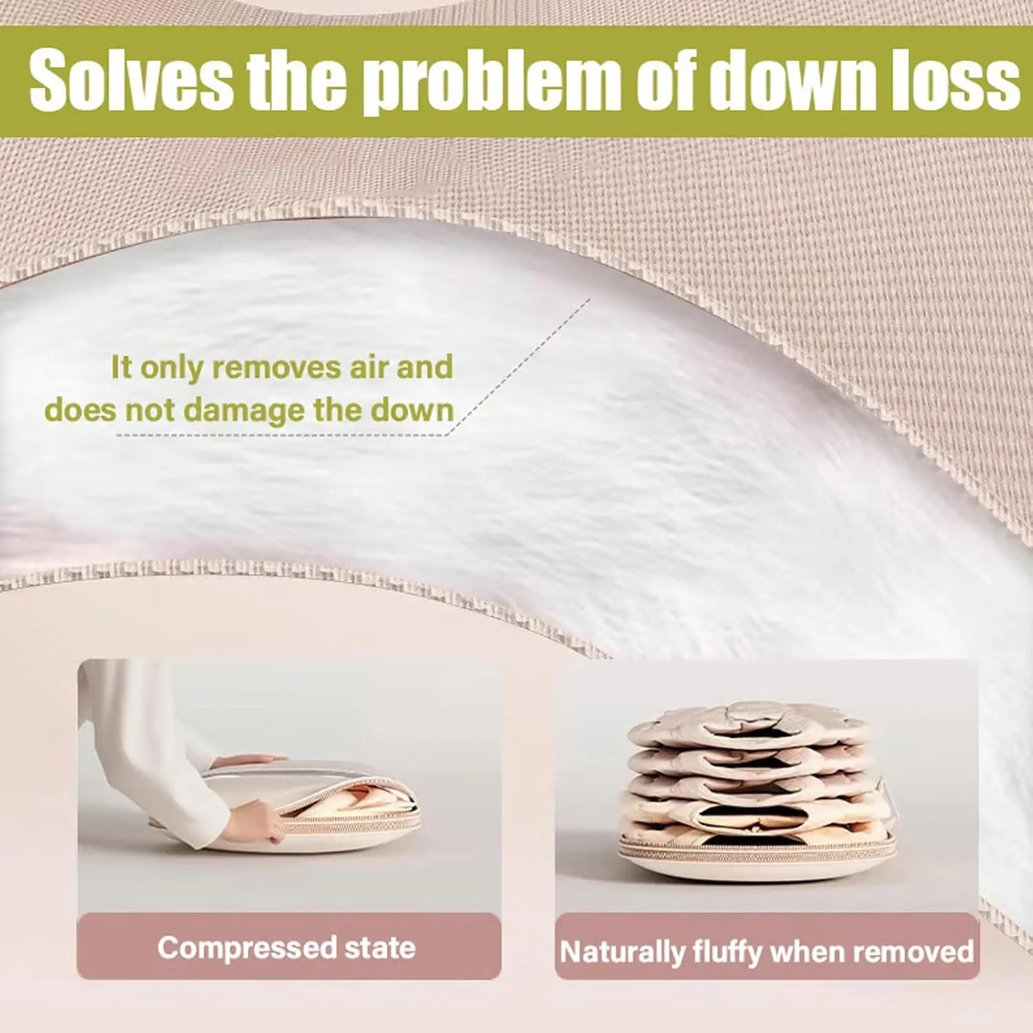 Space Saving Hanging Garment Bag with Self Compression Zipper, Dust Cover Clothes Bags for Down Coat, Winter Coat Organizers for Closet Storage