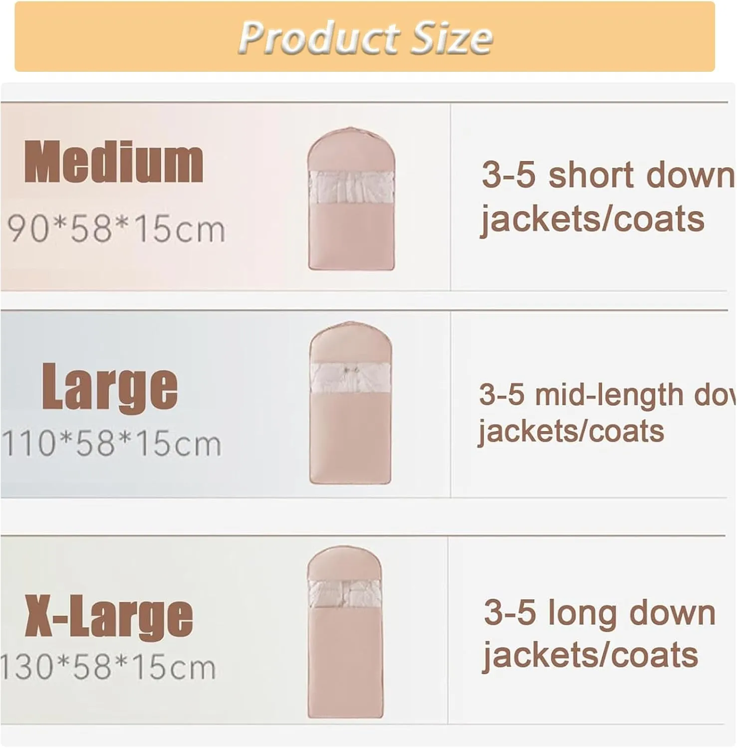 Space Saving Hanging Garment Bag with Self Compression Zipper, Ultra Space Saving Self Compression Organizer with Clothes Hanger, Down Coat Compression Dust Cover for Closet Storage (Pink-A, Medium)
