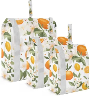 SPRIPORT Lemon Yellow Fruit 3 Set Compression Packing Cubes for Travel Lightweight Luggage Organizer Bags for Carry on Suitcase Travel Essentials for Vacation Man Woman Clothes
