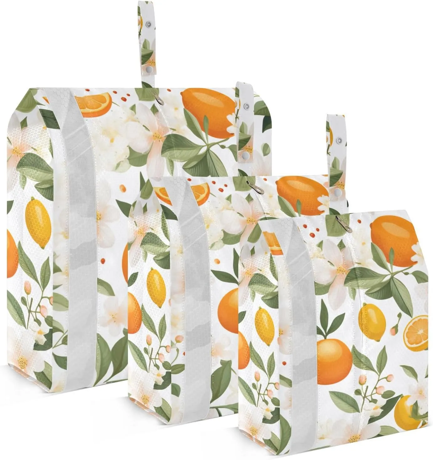 SPRIPORT Lemon Yellow Fruit 3 Set Compression Packing Cubes for Travel Lightweight Luggage Organizer Bags for Carry on Suitcase Travel Essentials for Vacation Man Woman Clothes