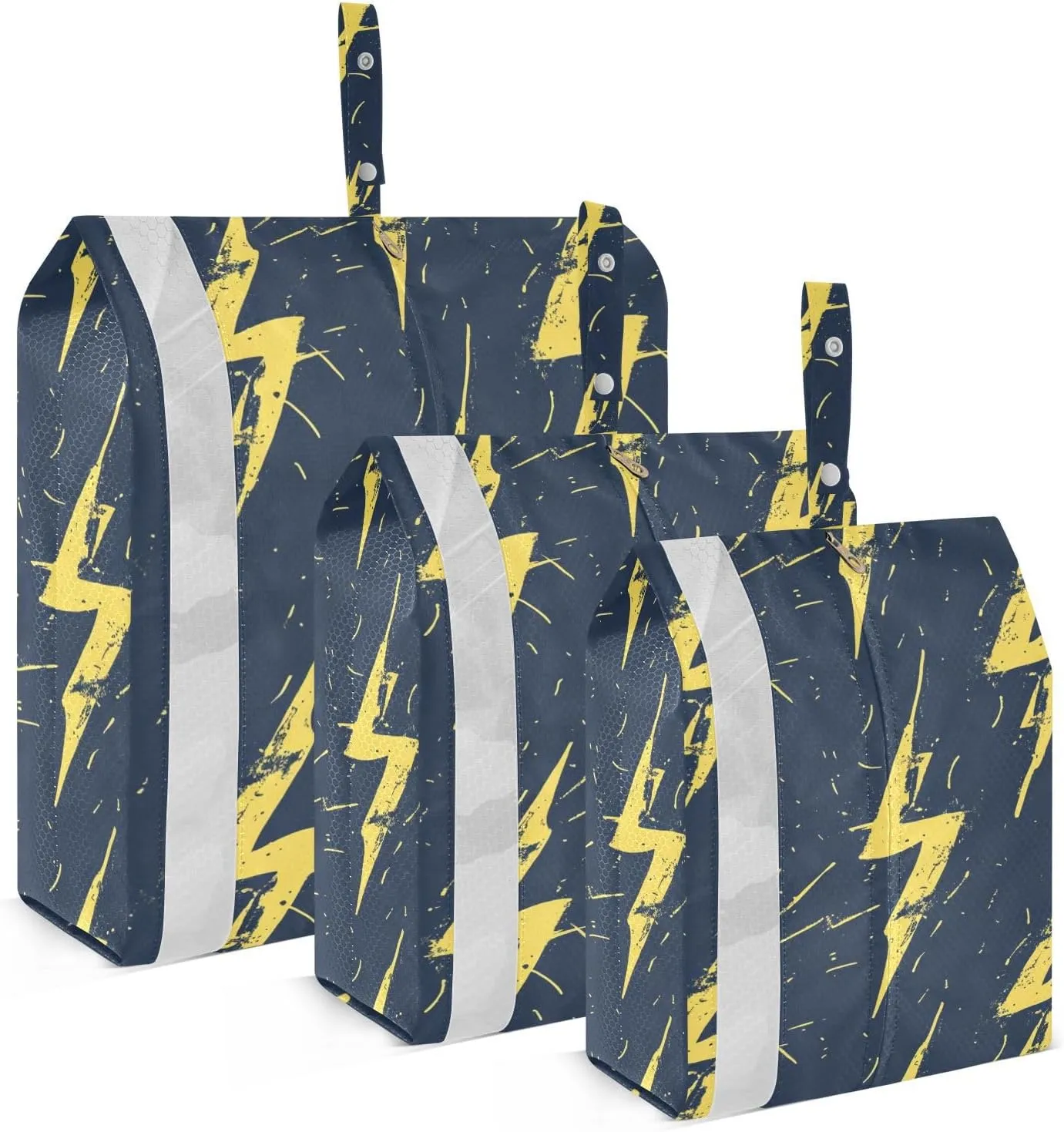 SPRIPORT Yellow Lightning 3 Set Compression Packing Cubes for Travel Lightweight Luggage Organizer Bags for Carry on Suitcase Travel Cubes for Woman Man Clothes Vacation