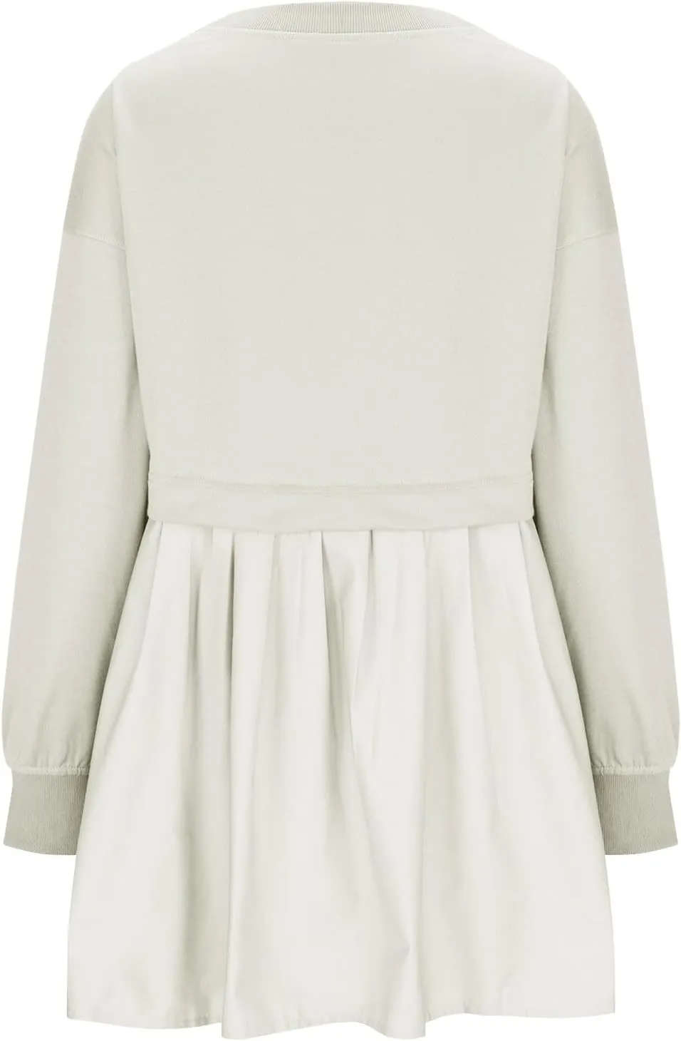 Sweatshirts Dress for Women Fall Long Sleeve Dresses Trendy Pleated Party Dress Casual Mini Dresses 2024