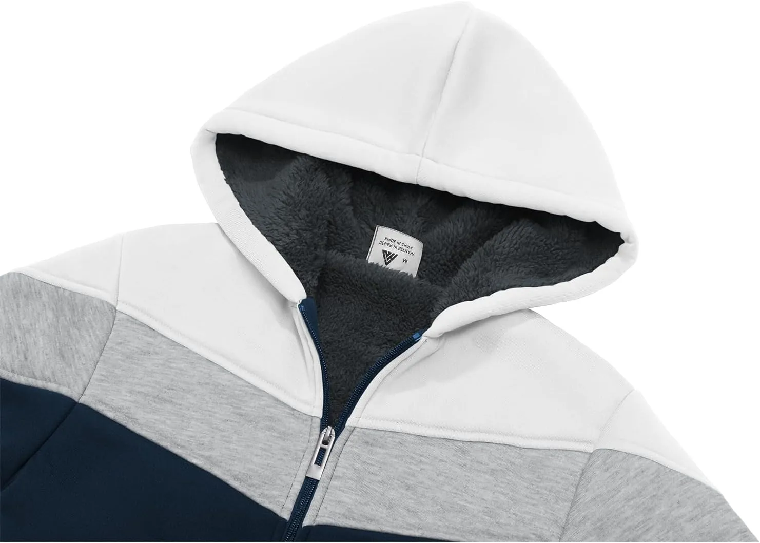 SWISSWELL Boy Jacket Fleece Lined Hoodie Long Sleeve Zip up Soft Warm Sweatshirt Outerwear for Kids