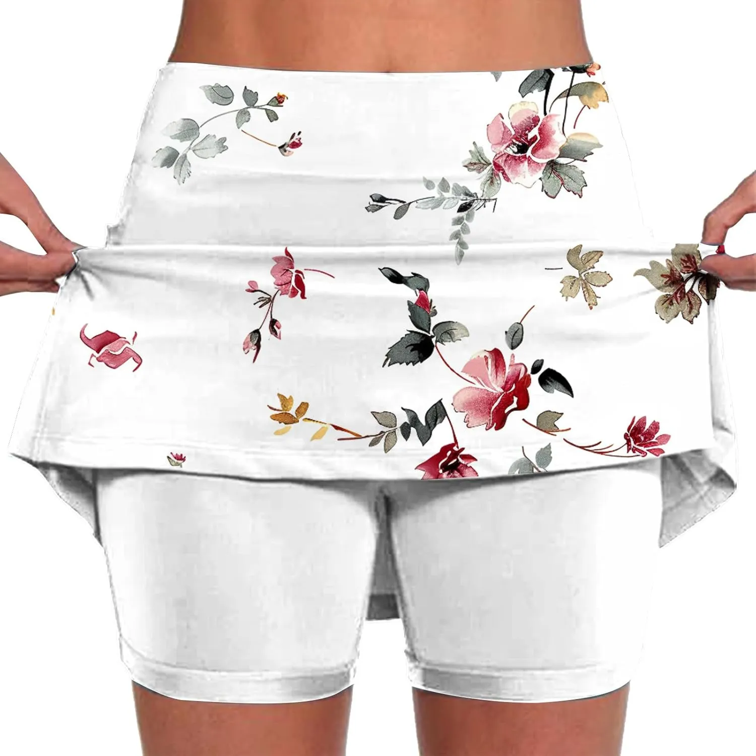 TANGNADE Womens Skorts Dressy Casual Summer Shorts Plus Size Athletic Skorts for Women Running Tennis Workout Outfits