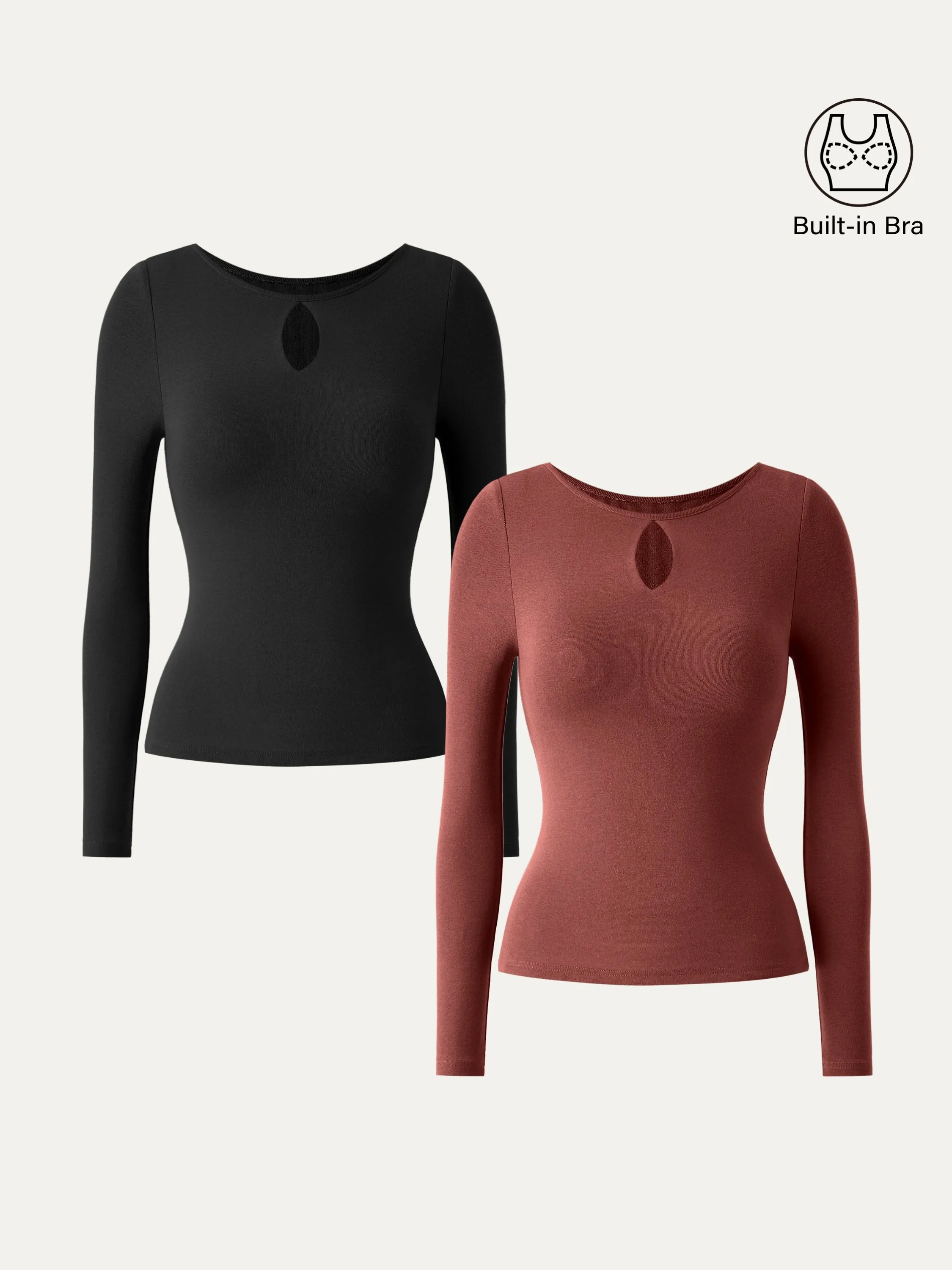 Thermal Keyhole Brami Top